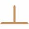 Ekena Millwork Portland Timber Gable Bracket, Western Red Cedar, 72"W x 48"H x 1 1/2"D x 5 1/2"F, 16/12 Pitch GBW072X48X0206POR00SWR - alternate 1